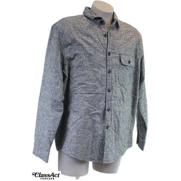 Express Other - Express Mens Insulated Flannel Shirt Jacket Gray Casual Sz XL New With Tags